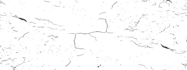 Obraz premium Subtle Cracked Grunge Texture Overlay Vector Black and White Distressed Background Pattern with Fine Cracks and Scratches