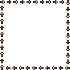 arrow vector border frame design