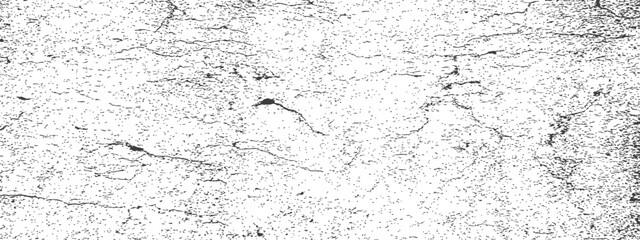 Obraz premium Abstract Grunge Distressed Texture Vector Overlay Black and White Cracked Surface Background Graphic Resource