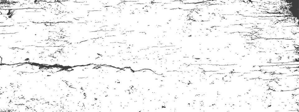 Grunge distressed texture overlay vector with cracks and damaged surface effect black and white abstract background graphic resource