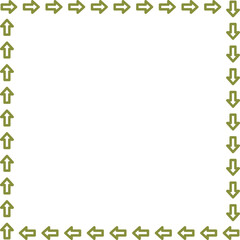 arrow vector border frame design