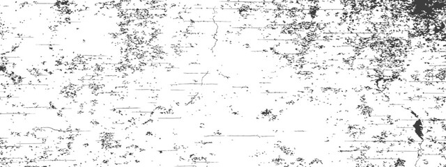 Obraz premium Distressed Grunge Vector Texture Overlay with Scratches Cracks and Speckles Black and White Graphic Element