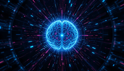 Obraz premium AI and Cloud Data Flow Architecture Enabling Intelligent Processing, Real-Time Analytics, and Scalable Secure Data Movement Across Modern Digital Platforms