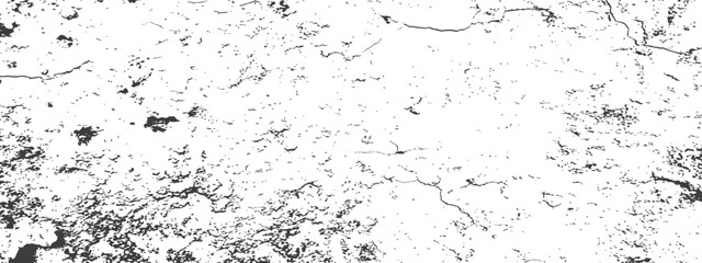 Vector Grunge Distressed Cracked Texture Overlay Abstract Monochrome Background