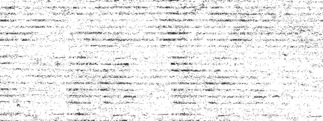 Obraz premium Horizontal Distressed Vector Grunge Texture Overlay with Scratched Lines and Grain Effect Black and White Background