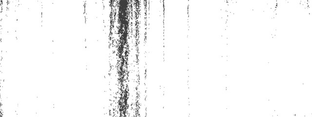 Obraz premium Black and white distressed grunge overlay vector texture with vertical streaks and grit effect perfect for design projects