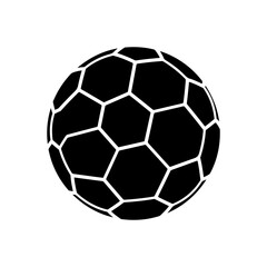 Fototapeta premium Black and White Soccer Ball Icon