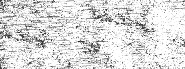 Obraz premium Distressed Black and White Grunge Texture Background Overlay with Wood Grain Scratches and Speckled Noise Effect Vector