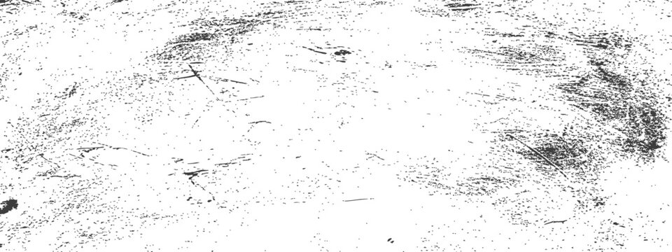 Abstract distressed vector texture grunge overlay background Black and white rough scratch noise pattern element for vintage effects