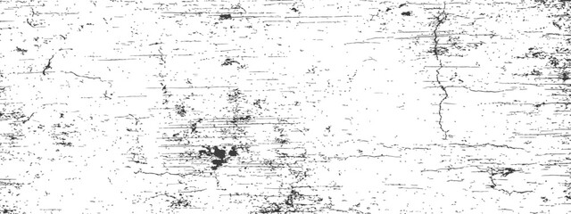 Obraz premium Black and white grunge texture overlay distressed vector background with scratches cracks and dust