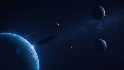 planet earth in space