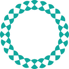 Fototapeta premium vector illustration design of blue geometric checkered pattern ring 