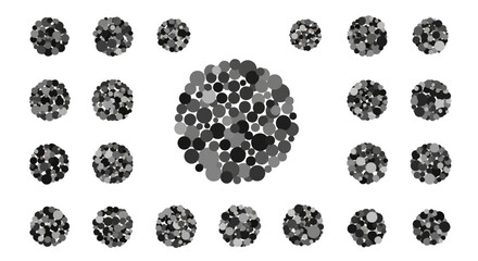 set of vector icons of green leaves