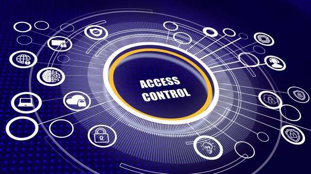 Access control identity verification business technology privacy concept authorization system.