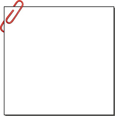 Paper clip photo mockup