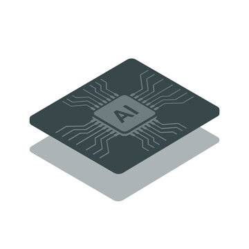 Stacked AI silicon chip, deep learning accelerator symbol, cloud computing summit graphic, training session, model deployment workshop, datacenter technology vector