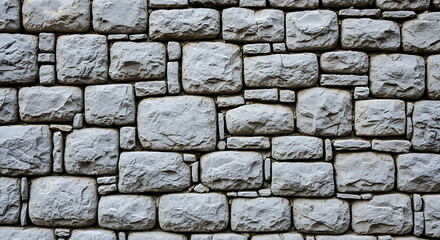Obraz premium Grey stone brick wall texture background.