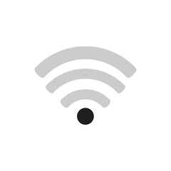 Modern Wireless Internet Connection Icon Vector for Wifi Signal Network Technology and Digital Communication Symbol Design