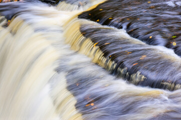 closeup of a waterfall