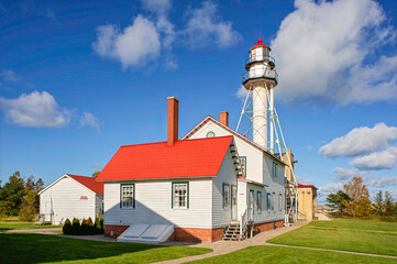 lighthouse on a bright summer day