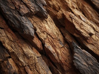 Firewood texture close-up with earthy brown hues