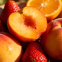 The sun warmed fruit bursts with natural sweetness and tang