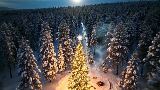 aerial view of the sea