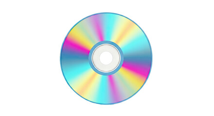Iridescent CD Disc with Rainbow Colors