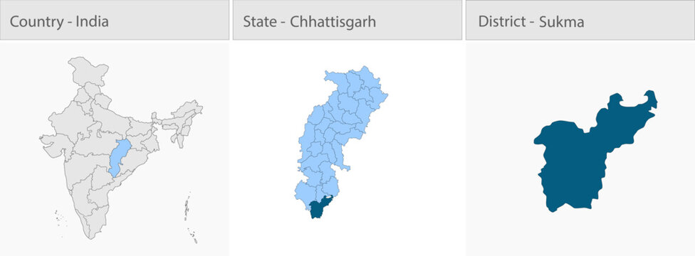 Sukma_city_Map_Chhattisgarh detailed map illustration graphic for educational reference, geographic visualization, design layouts, presentations, digi