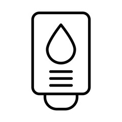 Smart water boiler or heater, linear icon. Hot water tank, temperature control, plumbing system and domestic appliance. Line with editable stroke