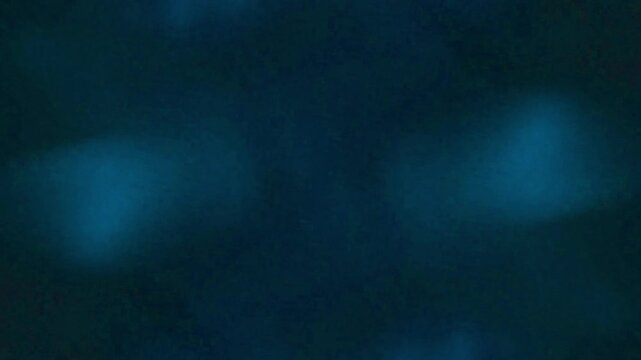 Bokeh Light Burn Overlay, Abstract Blue Depths With Soft Light Over Water