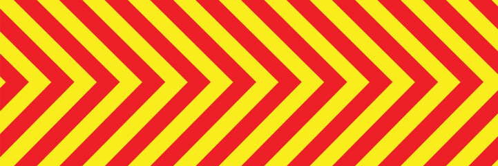 warning chevron red yellow background vector illustration