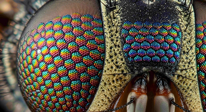 High Resolution Macro Photography of Insect Ommatidia Patterns