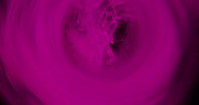 Wave fog blur. Water ink. Gradient light circle prism swirling neon splash. Color haze dye drop mixing in liquid abstract background.