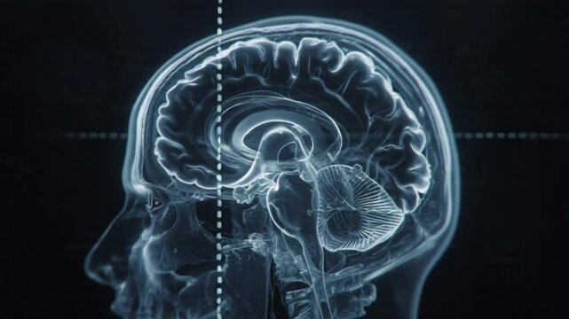 Clinical X-ray image showing normal human skull, anterior posterior and lateral views, blue monochrome tone, black background isolation, realistic radiographic detail
