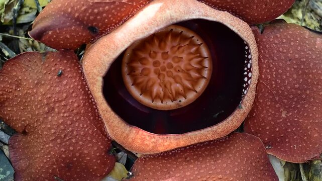 Rafflesia flower, The Rafflesia is blooming, The world's largest flower, Khao Sok, Surat Thani Province. 