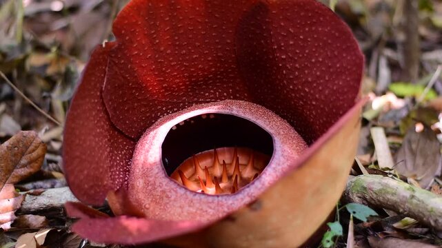 Rafflesia flower, The Rafflesia is blooming, The world's largest flower, Khao Sok, Surat Thani Province. 