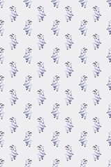 Fototapeta premium Seamless pattern with cute 3D goat jumping on pale gray background, playful white farm animal design for soft textile