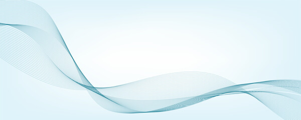 Abstract wave line background with smooth gradient and flowing motion for digital design and branding