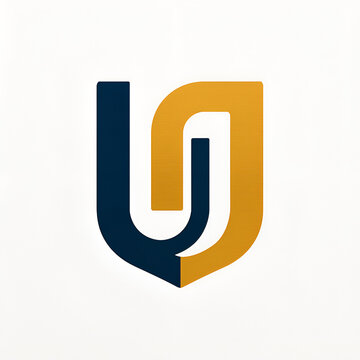 Modern shield logo combined with letter U, representing protection, security, trust, fintech, insurance, and strong corporate identity.