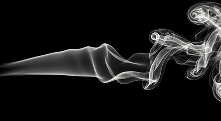 Obraz premium Smoke swirling around a hookah waterpipe