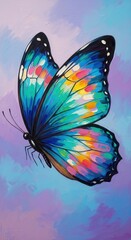 Vibrant Butterfly Painting