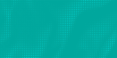 &ldquo;Abstract turquoise halftone dot pattern background, modern geometric texture, digital mosaic surface, seamless technology design for banner, wallpaper, presentation, and web layout
