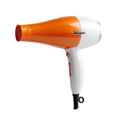 Orange and white hair dryer