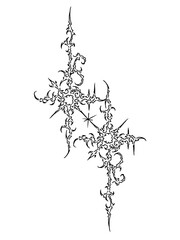Tribal Cybersigilsm tattoo design © Soloworks