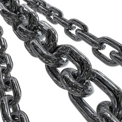 Close-up of metal chains