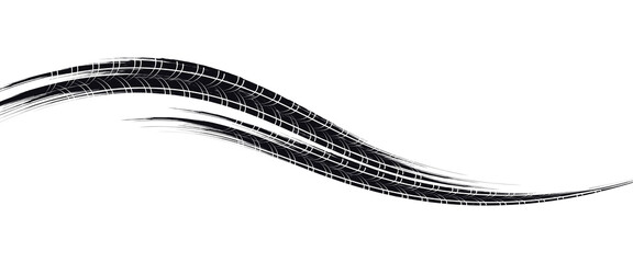 Tire tread marks, wheel textures, tire marks - car racing, motocross, drift, rally, off-road and others. © fathor