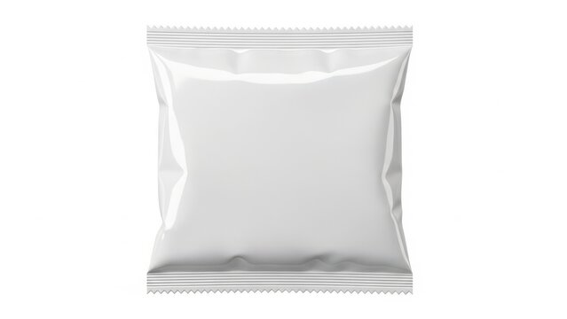 Empty transparent packaging bag