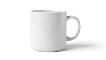 Fototapeta premium Simple white ceramic mug