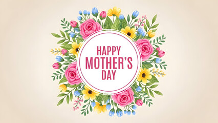 Happy mother's day floral wishes
